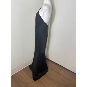 Rachel Zoe Black Rhinestone Strap Gown Sz 4